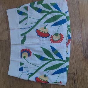 Alice + Olivia Floral Print Mini Skirt